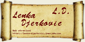 Lenka Đerković vizit kartica